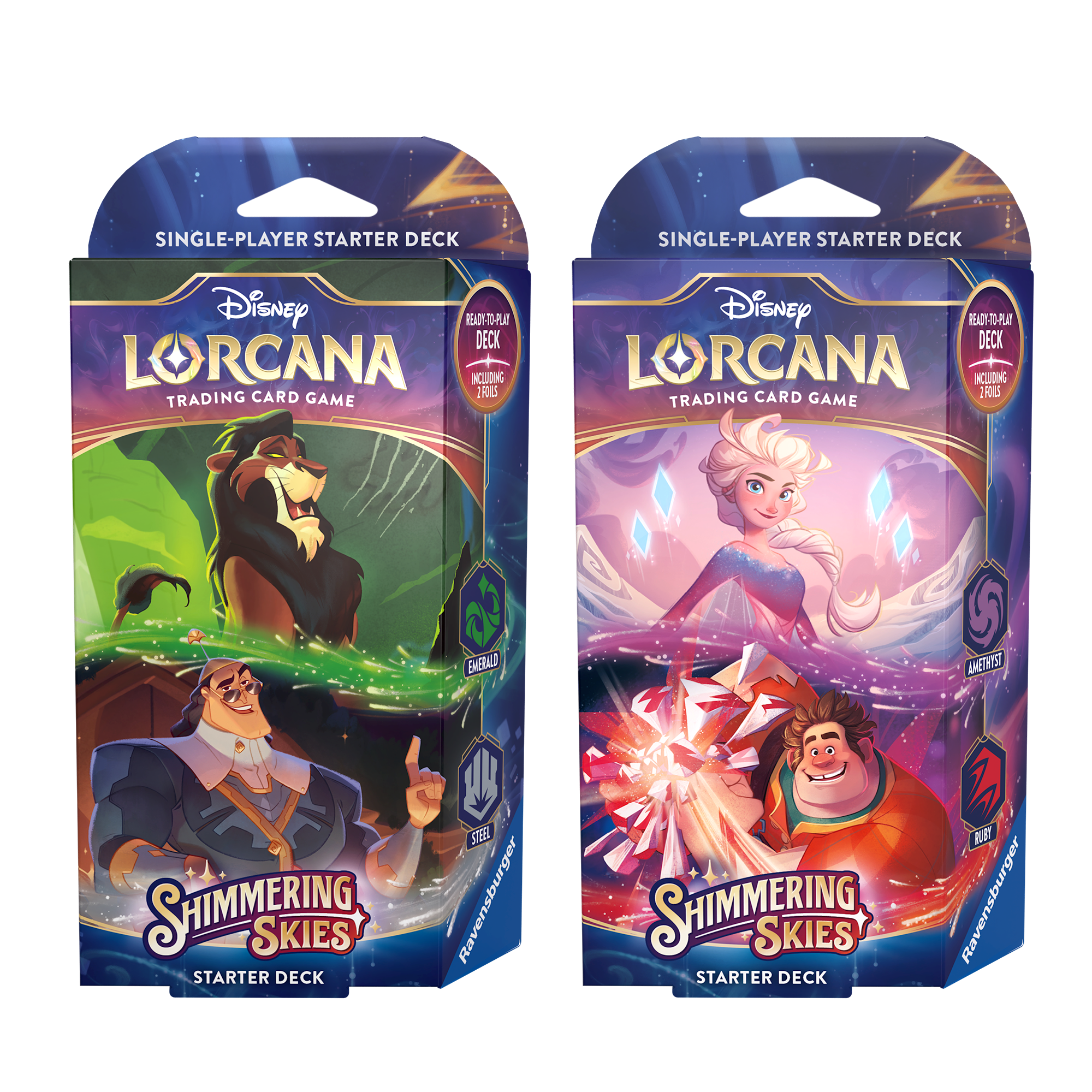 Disney Lorcana: Shimmering Skies Starter Deck [Set of 2]