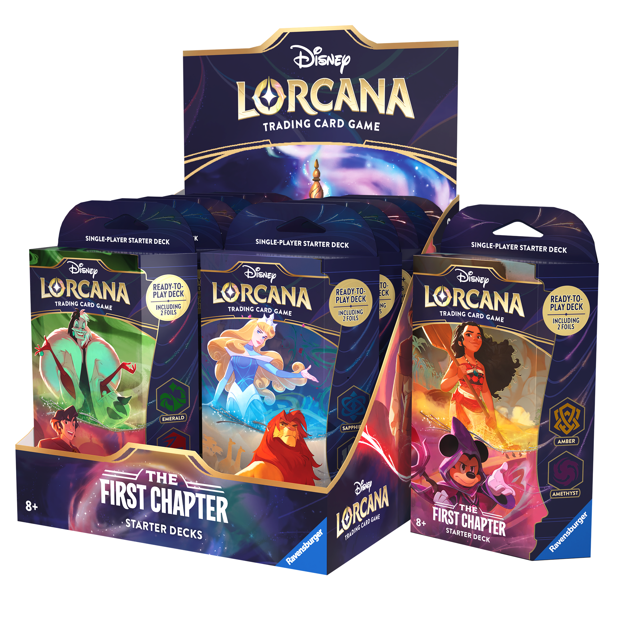 Disney Lorcana: The First Chapter Starter Deck Display