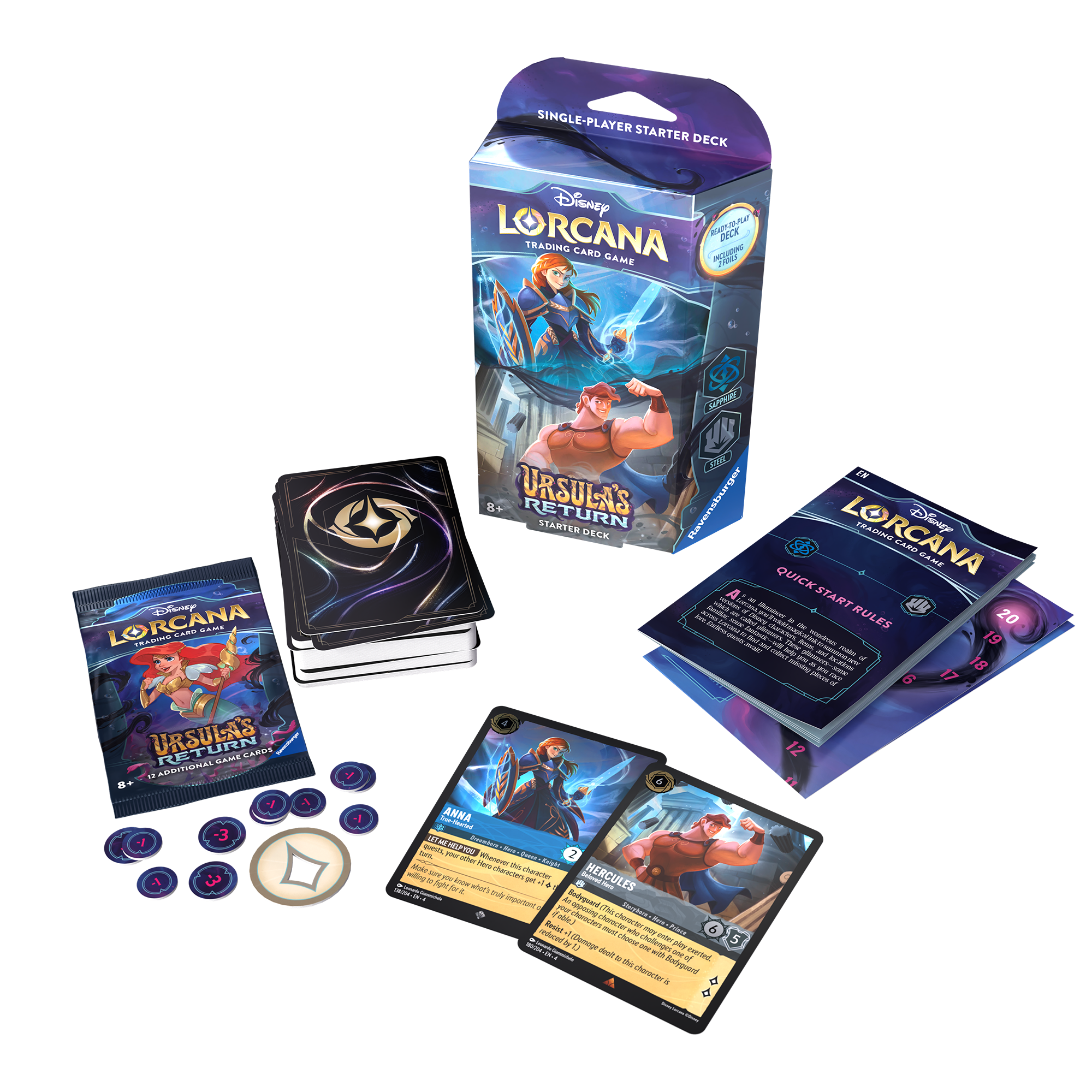 Disney Lorcana: Ursula's Return Starter Deck (Sapphire & Steel)